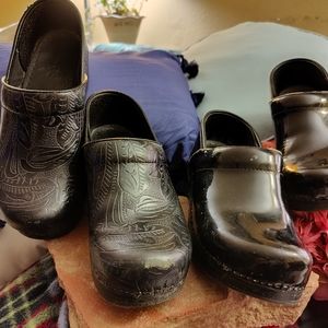 SOLD :: DANSKO Two (2) Pairs Black Leather Size 38 EU / 8 US